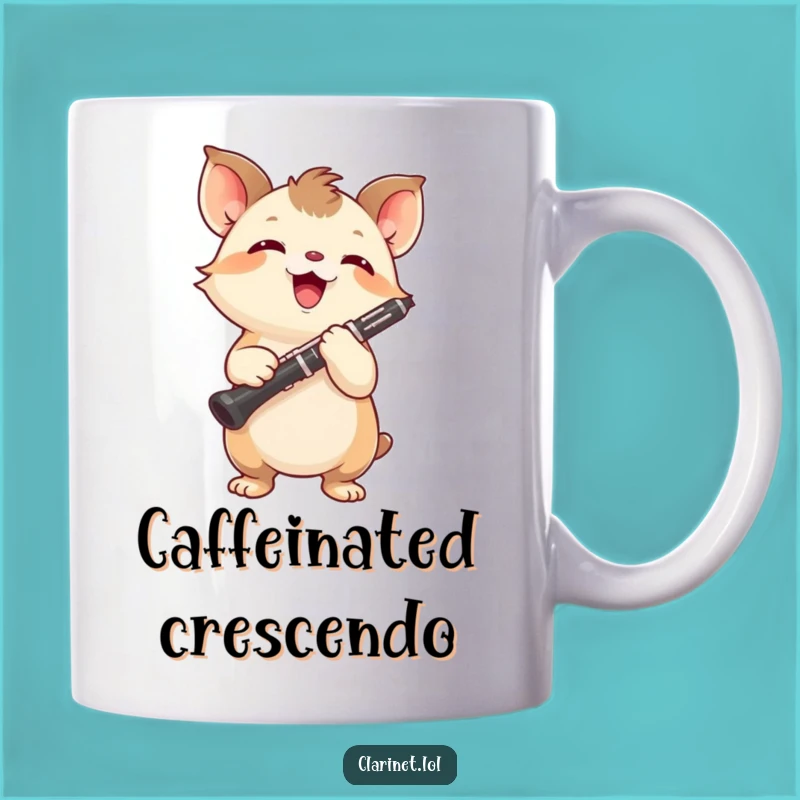 Funny Energetic Creature Clarinet Mug: A Joyful Gift for Dedicated Musicians