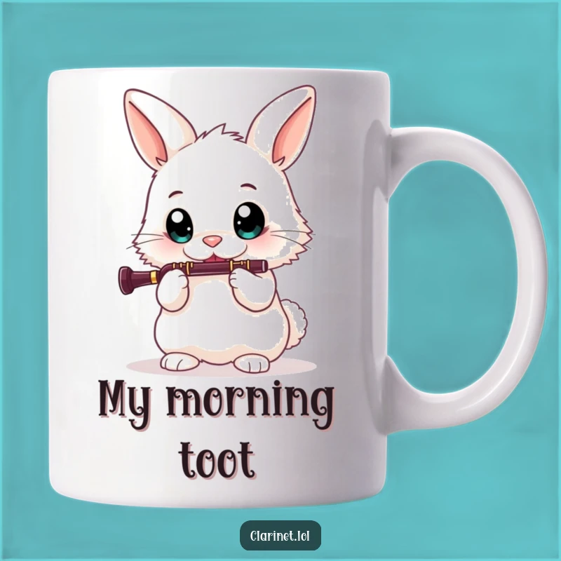 Funny Bunny Clarinet Player Mug: A Hilarious Gift for Music Lovers