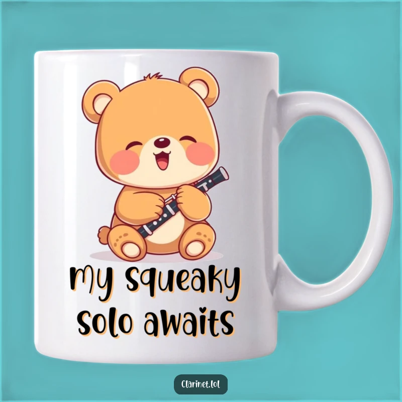 Funny Bear Cub Clarinet Mug: A Hilarious Gift for Music Lovers and Bear Enthusiasts
