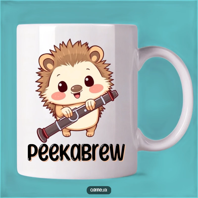 Funny Hedgehog Clarinet Mug: A Delightful Gift for Music Lovers!
