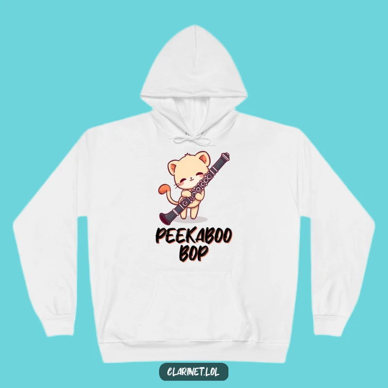 Cozy Funny Shy Creature Clarinet Hoodie: Warmth for the Curious Soul