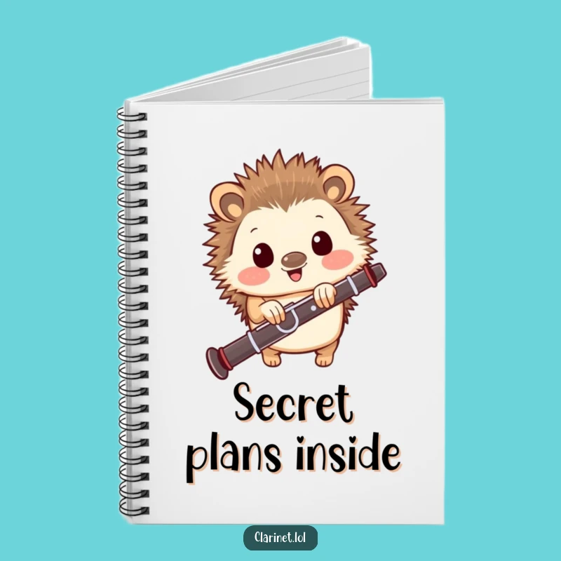 Hedgehog Clarinet Notebook: Funny Journal for Musical Thoughts!