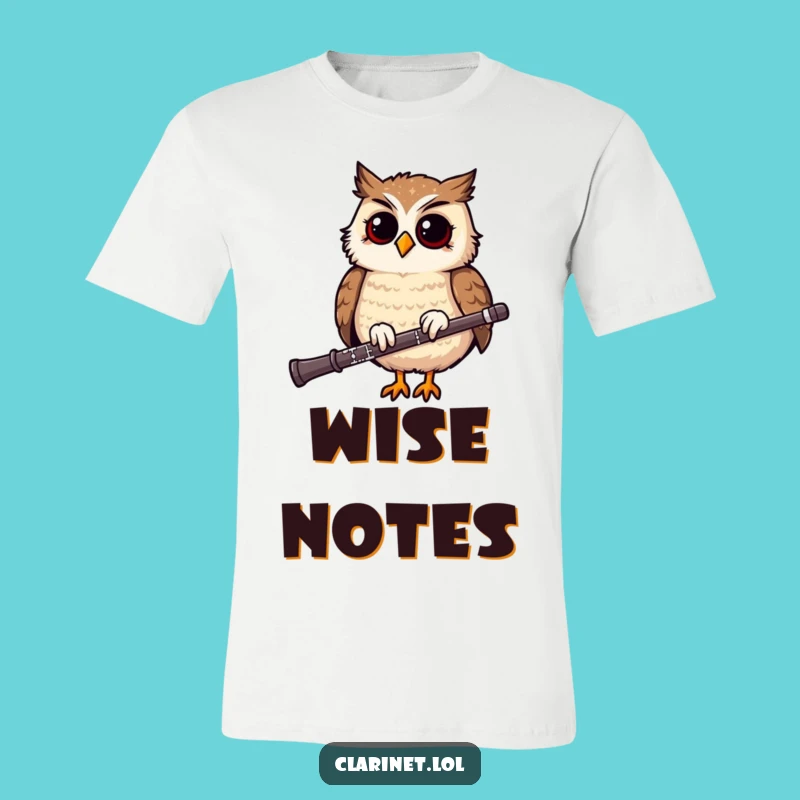 Owl Clarinet Tee: Wear Your Funny Rhythmic Passion Proudly!
